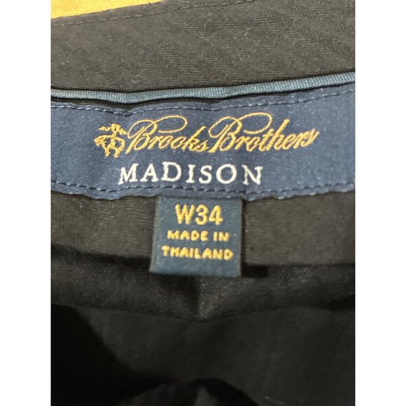 Brooks Brothers Madison Mens Wool Dress Business Color Pants size 34 - Picture 3 of 9